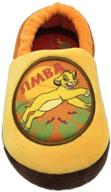 disney boys simba plush slipper logo