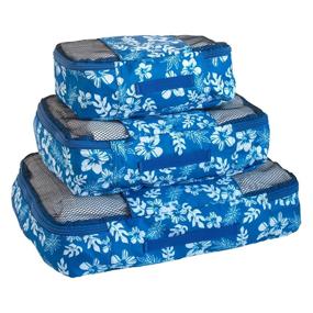 img 3 attached to Packing Organizer Blue White Flower