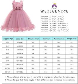 img 3 attached to Weileenice Платья с Бантами на Рождество для девочек размера 6-7 лет: Одежда и Платья