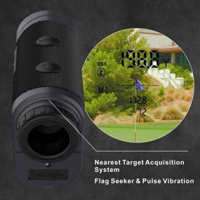 img 1 attached to 🎯 Raythor Pro GEN S2 Laser Rangefinder for Golf & Hunting - Range Finder with Slope Switch, Flag Pole Locking, Vibration, Continuous Scan, Rechargeable Battery - Tournament Legal