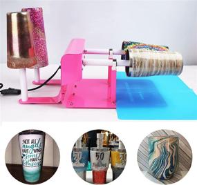 img 1 attached to 🎨 Crafts Tumbler Double Cups Turner: Glitter Powder, Cup Drying Rack & Silicone Resin Tools Included