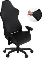 🪑 stretchable & washable gaming chair covers by saraflora – perfect slipcovers for armchair, swivel chair, gaming chair, computer boss chair (black, x-large) logo