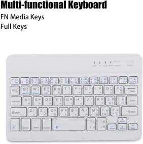 img 4 attached to Bewinner Language Ultra Bluetooth Keyboard