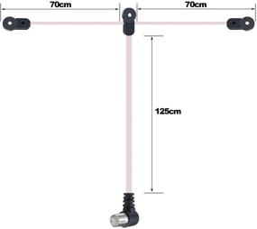 img 2 attached to 📻 High-Quality FM Stereo Antenna Kit for Top Radio Stereo Receivers with F Male Plug, PAL BNC 3.5mm Jack Connector Adapter - Ancable