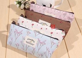 img 4 attached to 👜 Pieces Countryside Print Cosmetic Handbag