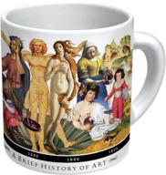 aesthetic stimulation: unraveling the brief history of art coffee mug logo