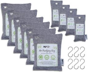 img 4 attached to 🌿 10 Large Packs Charcoal Air Purifying Bags - Natural Bamboo Charcoal - Odor Remover and Moisture Absorber for Home, Car, Closet, Basement (Kids and Pet Friendly)