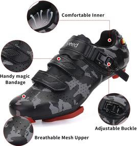 img 1 attached to 🚴 Unisex Peloton Indoor Road Bike Cycling Shoes Compatible with Look Delta Cleats Clip, Ideal Riding Shoes for Men and Women in Outdoor Pedal Activities