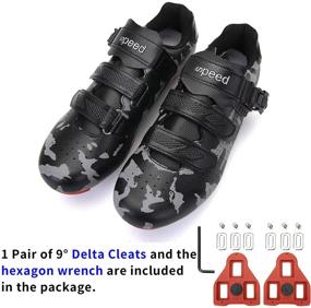 img 2 attached to 🚴 Unisex Peloton Indoor Road Bike Cycling Shoes Compatible with Look Delta Cleats Clip, Ideal Riding Shoes for Men and Women in Outdoor Pedal Activities