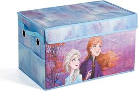 img 2 attached to 👑 Idea Nuova Disney Frozen 2 Mini Collapsible Toy Storage Trunk - Durable & With Lid