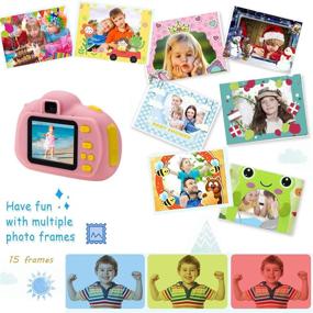 img 2 attached to 📸 Cocopa Camera for Kids: Pink Video Camera, 32GB TF Card Included - Perfect Birthday Gifts for Girls Aged 4-10! Selfie Digital Cameras for 5, 6, 7, 8, 9, and 10 Year Olds