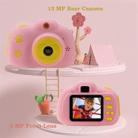 img 3 attached to 📸 Камера Cocopa для детей: Розовая видеокамера, в комплекте 32ГБ TF-карта — идеальный подарок на день рождения для девочек от 4 до 10 лет! Селфи-цифровые камеры для детей 5, 6, 7, 8, 9 и 10 лет.