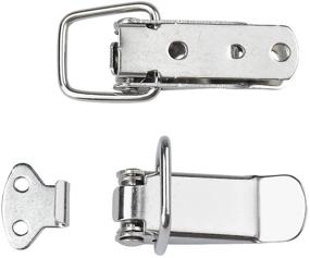 img 1 attached to E-TING 4Pcs Stainless Steel Spring Loaded Toggle Latch Catch Clamp Clip (72mm Overall Length) for Trunk, Case, Box, and Chest – Secure Your Storage!