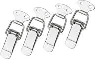 e-ting 4pcs stainless steel spring loaded toggle latch catch clamp clip (72mm overall length) for trunk, case, box, and chest – secure your storage! logo