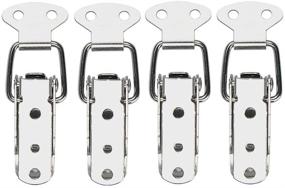 img 2 attached to E-TING 4Pcs Stainless Steel Spring Loaded Toggle Latch Catch Clamp Clip (72mm Overall Length) for Trunk, Case, Box, and Chest – Secure Your Storage!