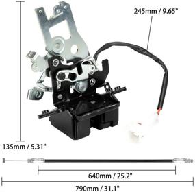 img 3 attached to 🔐 Улучшите безопасность вашего Toyota Sequoia с помощью интегрированного привода замка задней двери и комплекта кабелей TTIIHOT - совместимо с моделями 2001-2007 - замена # 69301-0C010 64680-0C010 931-861