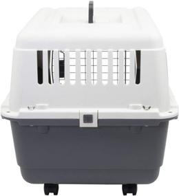 img 1 attached to 🐾 Travel in Style and Safety: Chesapeake Bay Heavy-Duty Rolling Airline Pet Crate-Medium