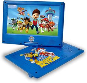 img 2 attached to 📀 Portable DVD Player with 9-Inch Swivel Screen, Travel Bag, 2 Sets of Headphones - Nickelodeon's Paw Patrol Theme, Blue (Model NK9388PW)