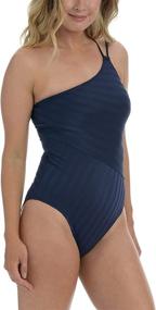 img 2 attached to 👙 Flaunt Effortless Elegance with La Blanca Women's Shoulder One Piece Swimsuit
