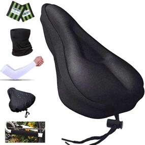 img 4 attached to Karetto Bike Gel & Foam Seat Cover: Ultimate Comfort for Men and Women, Rain and Dust Resistant, Perfect for Mountain, Road, and Cruiser Bikes