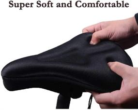 img 2 attached to Karetto Bike Gel & Foam Seat Cover: Ultimate Comfort for Men and Women, Rain and Dust Resistant, Perfect for Mountain, Road, and Cruiser Bikes