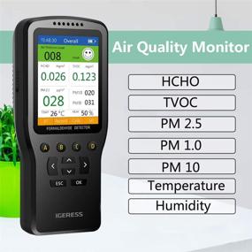 img 3 attached to 🌬️ IGERESS Formaldehyde Pollution Detector: Tracking and Recording Air Quality