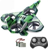 zego f22 remote control drone for kids and beginners, easy to fly and hover, rc quadcopter fighter jet with 360° flips, led light indication, upgraded 4 blade propellers and 2 batteries, best gift for kids logo