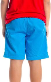 img 2 attached to Stay cool and stylish this summer with M.D.K Boys Relaxing Beach Solid Pull On Drawstring Shorts