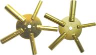 enhance timekeeping and maintenance with brass blessing: 10-size solid brass clock winding keys - includes both odd & even sizes 2 to 11 (5025) логотип