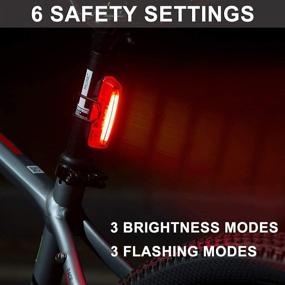 img 1 attached to Bike Tail Light USB Rechargeable - Super Bright LED Rear Bicycle Light Clip On for Enhanced Cycling Safety - 6 Lighting Modes