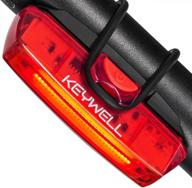 bike tail light usb rechargeable - super bright led rear bicycle light clip on for enhanced cycling safety - 6 lighting modes logo