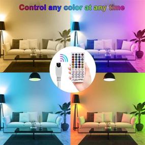 img 3 attached to 🎵 65.6ft/20M LED Strip Lights - Ultra-Long Music Sync RGB LED Lights with App Control and Remote for Bedroom, Color Changing DIY for Room, Home, Kitchen, Party Christmas