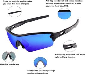 img 3 attached to Xiyalai Polarized Sunglasses Interchangeable Running