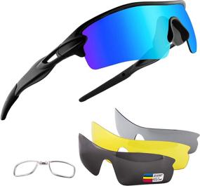 img 4 attached to Xiyalai Polarized Sunglasses Interchangeable Running