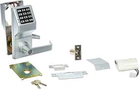 img 4 attached to 🔒 Stay Secure with Alarm Lock DL2700WP26D Trilogy T2 100-User Weatherproof Electronic Digital Keypad Cylindrical Lock Leverset in Satin Chrome Finish