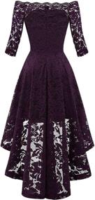 img 1 attached to 👗 Timeless Elegance: MUADRESS Vintage Cocktail Shoulder Burgundy Women's Clothing and Dresses