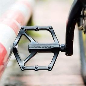 img 1 attached to 🚴 ZUKKA Mountain Bike Pedals, Aluminum Alloy Double DU 9/16" Pedal Sets - Enhanced Bike Accessories