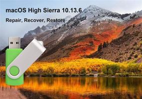 img 3 attached to 🍏 macOS High Sierra 10.13.6 Bootable USB Flash Drive: Full OS Recovery, Upgrade, Reinstall & System Install - 16GB, Green