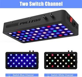 img 2 attached to 🐠 Enhance Your Aquatic Environment with Phlizon 165W Dimmable Full Spectrum Aquarium LED Light: Ideal for Saltwater & Freshwater Fish, Coral Reefs, and Tank Decoration