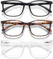 rutony blocking glasses women computer screen uv tortoise logo