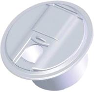 🔌 rv designer b101, round electrical cable hatch, universal fit, 5" diameter, polar white logo