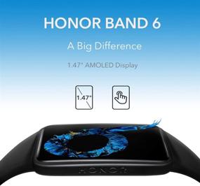 img 2 attached to 💪 HONOR Band 6: Advanced Fitness Tracker Smart Watch with AMOLED Color Screen, Heart Rate Monitoring, SpO2, and Women's Cycle Tracking - 14-Day Battery Life, 5ATM Waterproof, Global Version (Black)