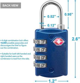 img 3 attached to 🔒 Durable Digit TSA Lock Suitcase: Uncompromising Security for Your Travels
