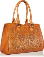 mauzari carlotta womens leather chestnut women's handbags & wallets in totes logo