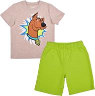 warner scooby 2 piece snack orange boys' clothing ~ clothing sets logo