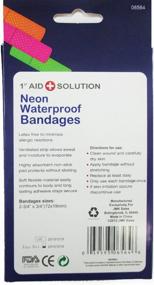 img 1 attached to 🩹 JMK 120 Neon Waterproof Adhesive Bandages for Kids Children First Aid by 1st Aid Solution