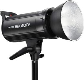 img 3 attached to Мощный свет Godox SK400II 400 Вт студийный стробоскопный моноблок с беспроводной системой X и встроенной модельной лампой - идеально подходит для студийной съемки (крепление Боуэнс)