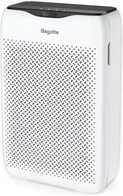 img 4 attached to Bagotte H13 True HEPA Air Purifier: Powerful Quiet Cleaner for Large Rooms, Bedrooms, and Homes - Allergies, Pets, Odors, Smoke, Dust, Pollens, and Ozone-Free