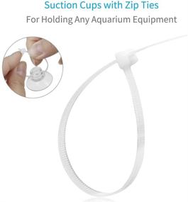 img 3 attached to Pawfly 10-20 Pack Suction Cups and Adjustable Zip Ties: Efficient Aquarium Moss Binding and Shrimp Nest Dodging
