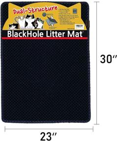 img 3 attached to 🐾 BlackHole Litter Mat Review: Large Rectangular 30" X 23" - Is It the Best Cat Litter Mat?